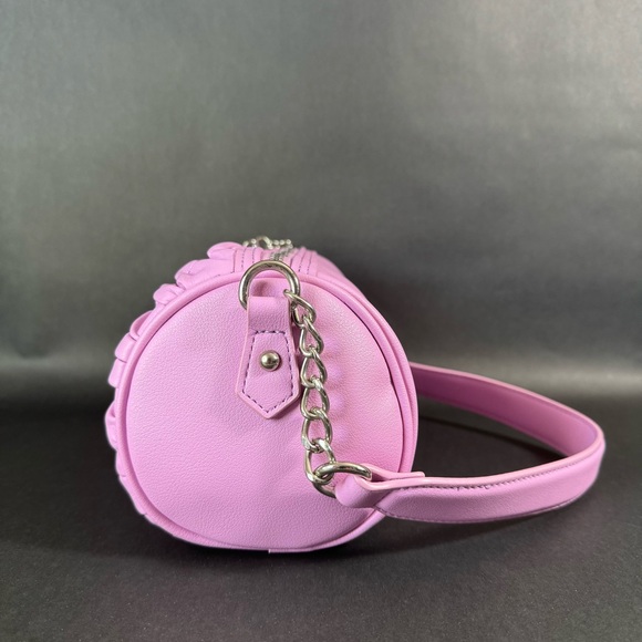 Juicy Couture Run The World Shoulder Bag Fondant Pink - Silver JC Charm - Picture 4 of 7